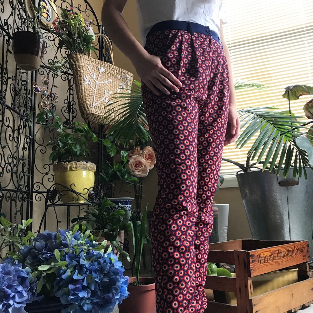 💛Funky printed trousers